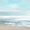 Feeling at Home Water Echoes Coastal Canvas art print by Lera, featuring serene ocean waves and coastal scenery.