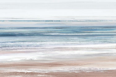 Serene Coastal Horizon II decorative canvas art print by Feeling at Home featuring a calming ocean view with soft coastal colors.