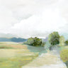 Decorative canvas art print featuring a peaceful meadow scene by Feeling at Home, showcasing a tranquil natural landscape.