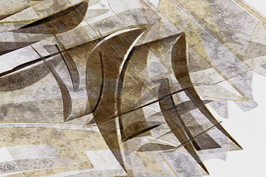 Feeling at Home Away II abstract canvas art print by Stelfox Norm, featuring vibrant, modern geometric design on canvas.