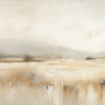 Subtle landscape canvas art print by Orlov Irena, featuring a peaceful, muted natural scene for home decor.