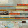 Abstract canvas art print by Feeling at Home, featuring modern slide design with vibrant colors and textured details.