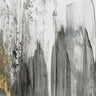 Abstract black and white canvas art print titled Velocity Black II by PI Studio, featuring bold, dynamic brushstrokes on textured canvas.