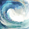 Abstract canvas art print titled "Water Collar" by Feeling at Home, featuring vibrant, flowing water-inspired design.