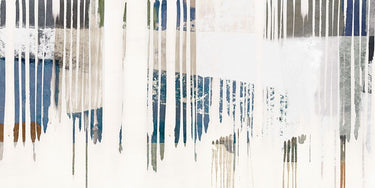 Feeling at home abstract art print featuring a blue gradient on canvas by PI Studio, showcasing vibrant blue hues and modern design.