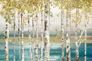 Feeling at Home Down to the River landscape canvas art print by Pearce Allison, featuring a serene river scene with lush trees.