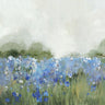 Feeling at Home Meadow Bluebells Field landscape art print by Pearce Allison, showcasing a vibrant bluebell flower scene on canvas.