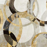 Overlaps abstract canvas art print by Reeves Tom, featuring vibrant colors and modern design, displayed on a wall.