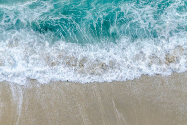 Abstract canvas art print titled "Washing Away" by Silver Richard, featuring vibrant colors and fluid brushstrokes, Feeling at Home.