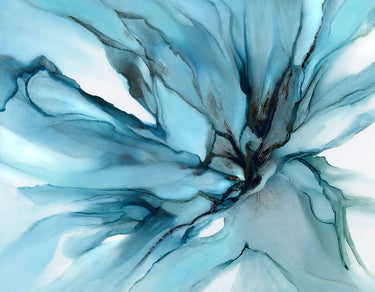 Feeling at Home Charisma Blue abstract canvas art print by Kroker Wendy, featuring vibrant blue and abstract shapes.