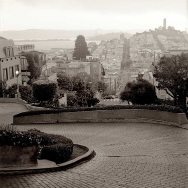 Feeling at Home Lombard Street photography canvas art print by Blaustein Alan, showcasing a vibrant cityscape on high-quality canvas.