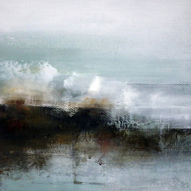 Abstract canvas art print titled "Landfall" by Susan Cordes, featuring vibrant, textured abstract design on a canvas surface.