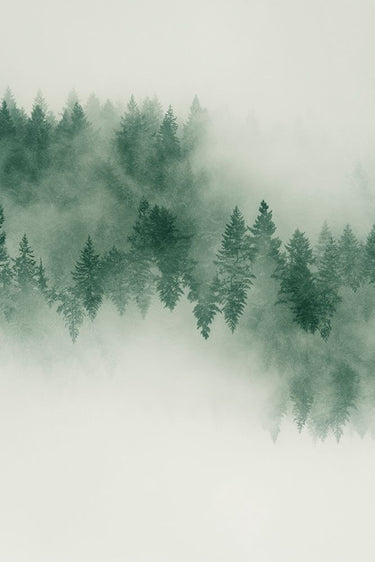 Emerald Forest No. 2 landscape canvas art print by Colligan Lynann, featuring lush green forest scenery for home decor.