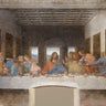 Feeling at home Leonardo da Vinci The Last Supper figurative canvas art print showing the iconic biblical scene with detailed figures.