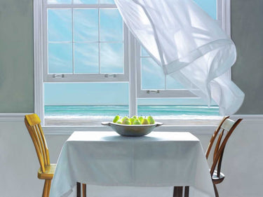 Coastal-themed art print by Hollingsworth Karen featuring calming ocean scenery, suitable for relaxing home decor.