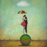Feeling at Home Circus Romance Fantasy canvas art print by Huynh Duy, depicting a dreamy, colorful circus scene on high-quality canvas.