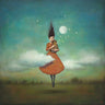 Feeling at Home High Notes for Low Clouds canvas art print by Huynh Duy featuring abstract cloud and sky imagery in vibrant colors.