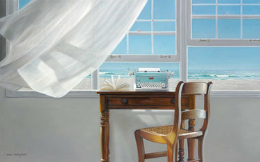 Coastal canvas art print by Hollingsworth Karen featuring a Hemingway-inspired seascape for Feeling at Home.