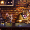 Feeling at Home animal canvas art print by Heffernan Lucia featuring a detailed wildlife scene on textured canvas.