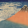Fine Wind Clear Morning landscape art print by Hokusai Katsushika, showcasing a traditional Japanese wave scene on canvas.