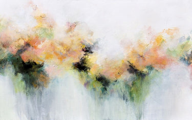 Warm light abstract canvas art print by Hale Karen, vibrant and modern wall decor from Feeling at Home.