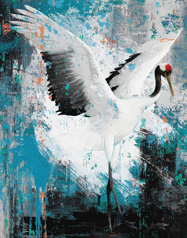 Blackwater Animals canvas art print by Hastings Porter, featuring detailed wildlife illustrations in a natural setting.