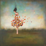 Feeling at Home floral canvas art print titled "Boundlessness in Bloom" by Huynh Duy, showcasing vibrant, blooming floral artwork.