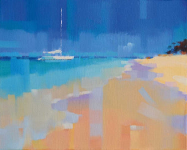 Coastal canvas art print by Krioutchkov Alex Hook, featuring vibrant seaside scene, suitable for home decor from Feeling at Home.