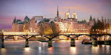 European canvas art print featuring Paris No. 501 by Klug Alan, showcasing a detailed scenic cityscape in a natural style.