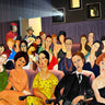 Feeling at home Assigned Seating Humor Canvas art print by Kite Barry, featuring a humorous seating scene on a colorful canvas.