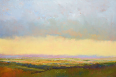 Abstract canvas art print featuring a distant view by McCarthy William, from the Feeling at Home collection.
