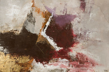 Abstract canvas art print titled Infinity 1 by Design Fabrikken, featuring vibrant, flowing shapes in a modern design.