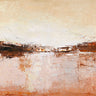 Feeling at Home Warm Horizon abstract canvas art print by Design Fabrikken, featuring warm, vibrant colors and modern design.