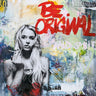 Feeling at home Be Original Pop Culture Canvas art print featuring vibrant pop art design on high-quality canvas.
