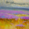 Feeling at home floral canvas art print featuring a vibrant lavender field by Yeremyan Vahe