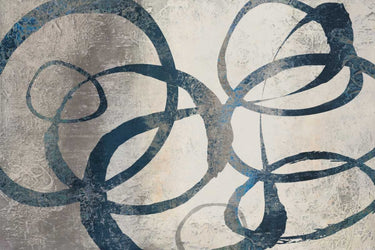 Abstract organic rings canvas art print by Loreth Lanie, featuring textured, colorful design for modern home decor.
