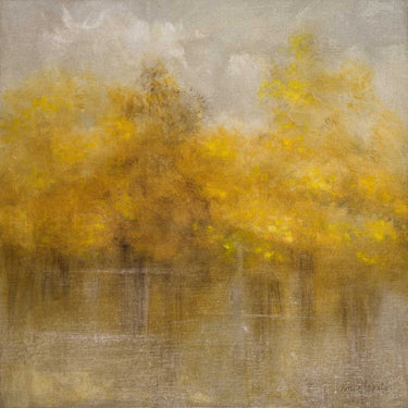 Abstract canvas art print by Loreth Lanie, featuring vibrant, textured artwork in warm tones, from Feeling at Home collection.