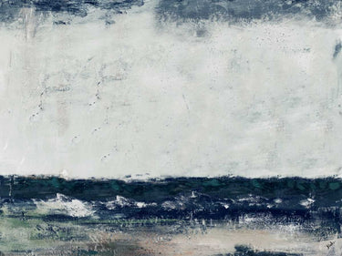 Abstract canvas art print titled Cape Cod Impressions by Pinto Patricia, featuring vibrant, textured coastal-inspired artwork.