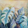 Feeling at Home Blue Plants Nature canvas art print by Pinto Patricia, featuring vibrant botanical watercolor design.