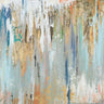 Feeling at Home Blue Illusion abstract canvas art print by Pinto Patricia, vibrant blue and abstract design on canvas.