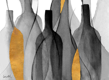 Feeling at home Midnight Crowd II Spirits canvas art print by Loreth Lanie, showcasing vibrant abstract design on textured canvas.