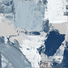 Blue abstract canvas art print by Loreth Lanie, featuring vibrant, modern design in a Feeling at Home art print style.