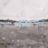 Feeling at Home Free Spirit grey abstract canvas art print by Hewitt L., featuring modern grey and white brushstroke design.