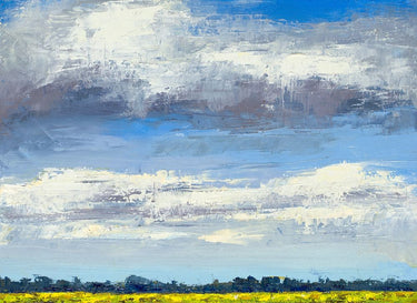 Feeling at Home Green Jenny Cloud Coverage landscape canvas art print featuring a serene sky and cloud scene for wall decor.