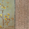 Sun-Kissed Branches II decorative canvas art print by Loreth Lanie featuring golden-hued branches on a neutral background.