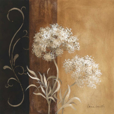 Delicate Beauty I traditional canvas art print by Feeling at Home featuring soft floral and abstract designs in muted tones.