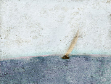 Feeling at Home Sail the Seas abstract canvas art print by Mabat Ynon featuring a vibrant seascape design on high-quality canvas.