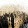 Abstract canvas art print featuring a starry night scene by Gonzalez Roberto, titled "Feeling at Home," displayed on a wall.
