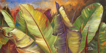 Nature canvas art print featuring leafy foliage by Pinto Patricia, titled "Through the Leaves," from Feeling at Home.