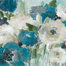 Indigo Power I floral canvas art print by Loreth Lanie, featuring vibrant botanical design on high-quality canvas.